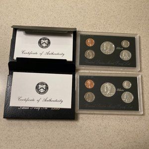 U.S. Mint Silver Proof Sets 1995 Lot of 2